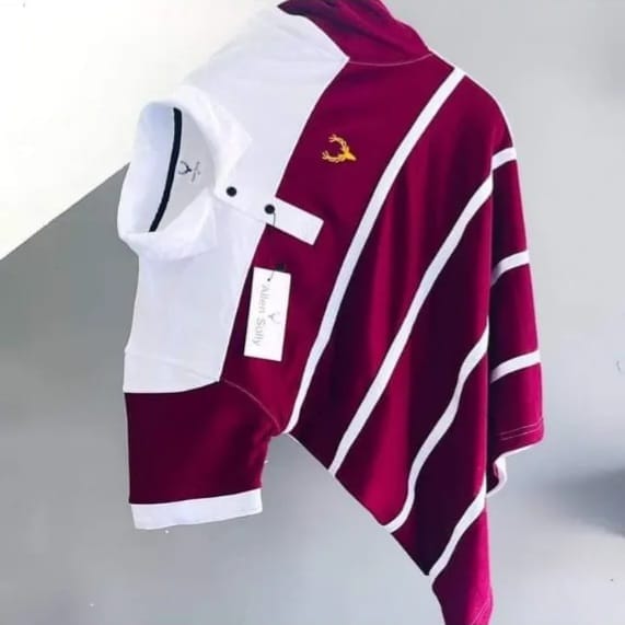 Berry Stripe Polo